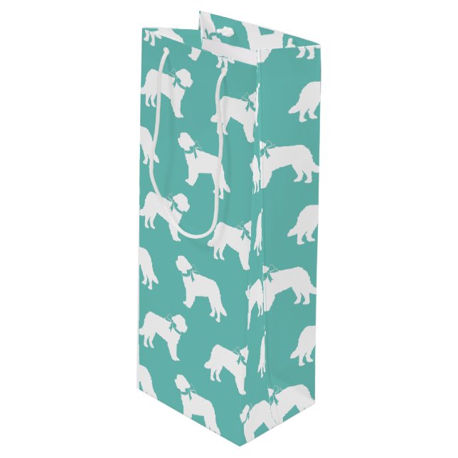 Sacola Para Vinho Rua Bernard Dog Puppy (Frente inclinada)