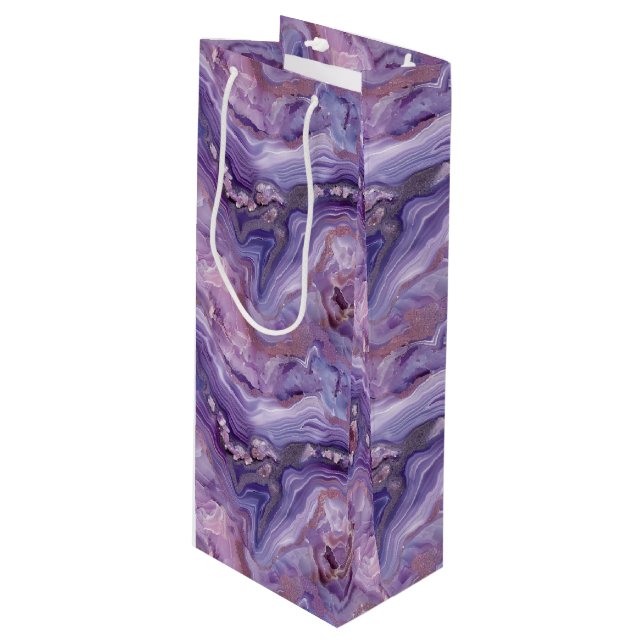Sacola Para Vinho Saca de Presente de Papel (Frente inclinada)