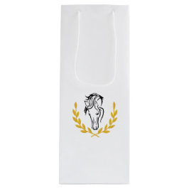 Sacola Para Vinho Saca de Presente de Vinho com Cavalo Equestre Eleg