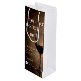 Sacola Para Vinho Saca de Vinho Minimalista Elegante Branco e Preto