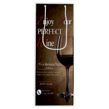 Saca de Vinho Minimalista Elegante Branco e Preto