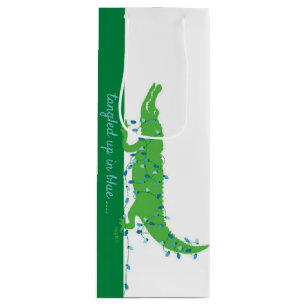 Sacola Para Vinho Saca-Rolhas de Jacaré Bolsa de Presente