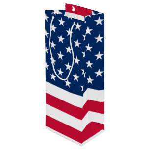 Sacola Para Vinho Sacas de Presente de Vinho da Bandeira Americana