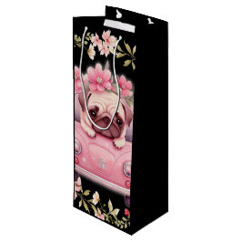 Sacola Para Vinho Saco de presente de cachorrinho rosa
