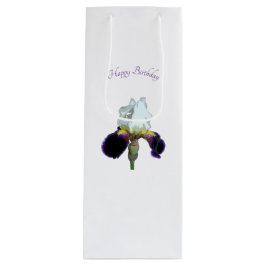 Sacola Para Vinho Saco de Presente de Vinho com Íris Roxa e Branca