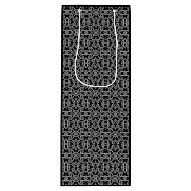 Sacola Para Vinho Saco de Presente de Vinho GOTHIC (Frente)