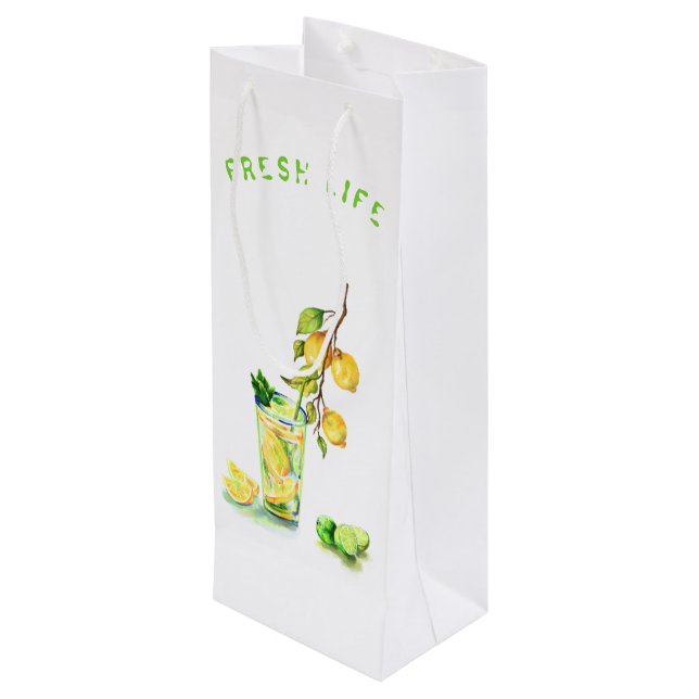 Sacola Para Vinho Saco de Presente de Vinho para Festa de Bebida Ref (Verso inclinado)