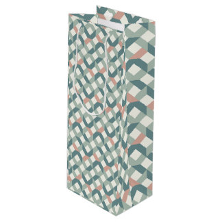 Sacola Para Vinho Saco de Presente Geométrico Moderno para Quilômetr