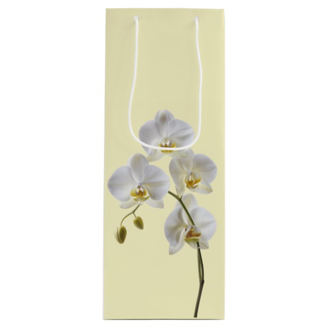 Sacola Para Vinho Saco de Presente Orquídea Pastel (Frente)