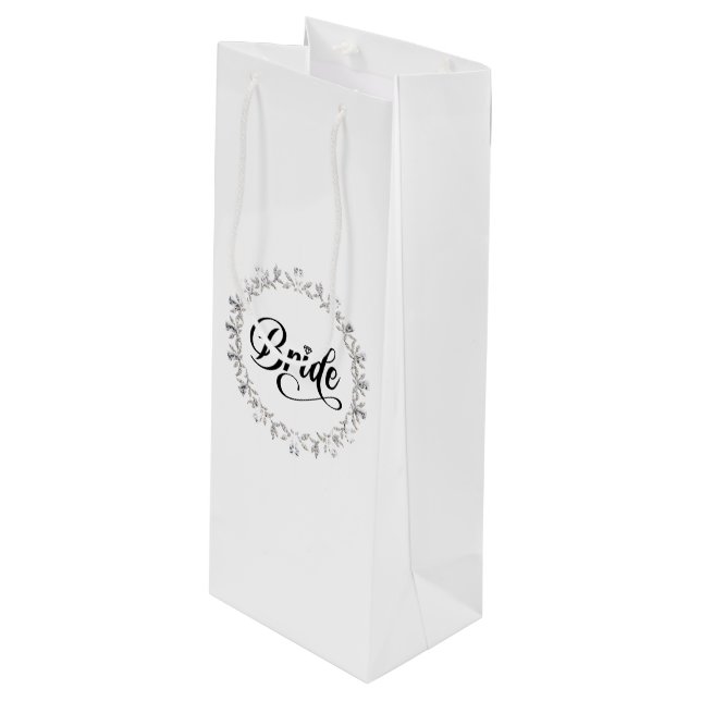 Sacola Para Vinho Saco de Presente para Noiva de Casamento (Frente inclinada)