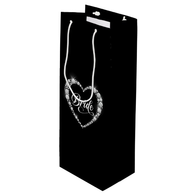 Sacola Para Vinho Saco de Presente para Noiva de Casamento (Frente inclinada)