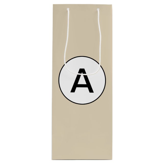 Sacola Para Vinho Saco de presentes de vinho com MONOGRAMA PERSONALI (Frente)