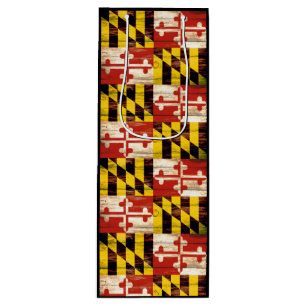 Sacola Para Vinho Saco de presentes de vinho da bandeira de Maryland