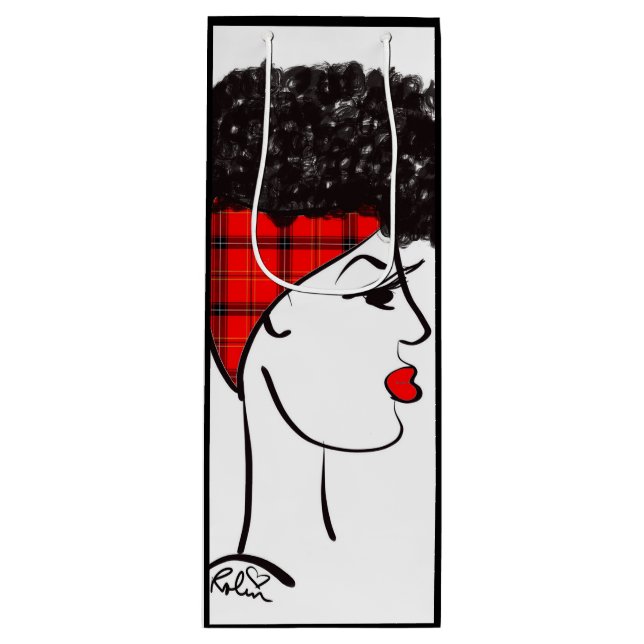 Sacola Para Vinho Saco de presentes de vinho molhado (Frente)