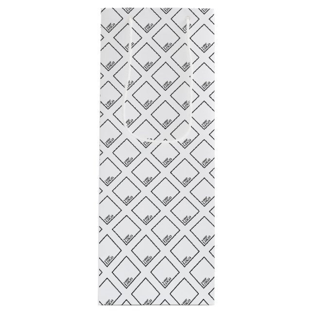 Sacola Para Vinho Saco de presentes de vinho personalizado - Padrão  (Frente)