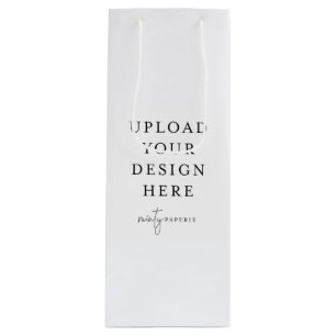 Sacola Para Vinho Saco de presentes personalizado, 4,75" x 13"