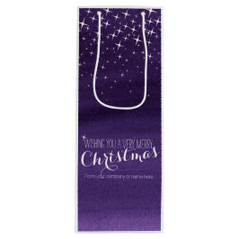 Sacola Para Vinho Saco de vinho de Natal com aguarela de noite estre