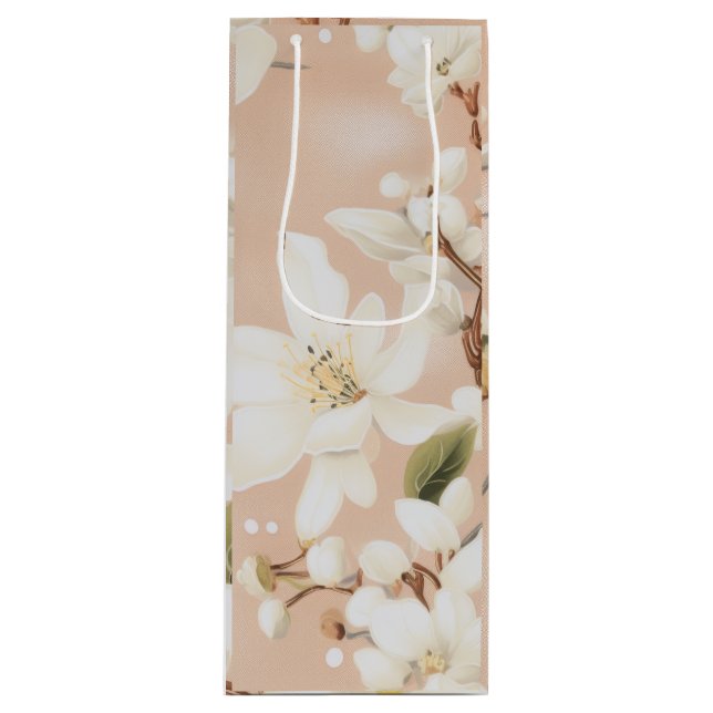 Sacola Para Vinho "Saco de Vinho de Sangue Elegante" (Frente)