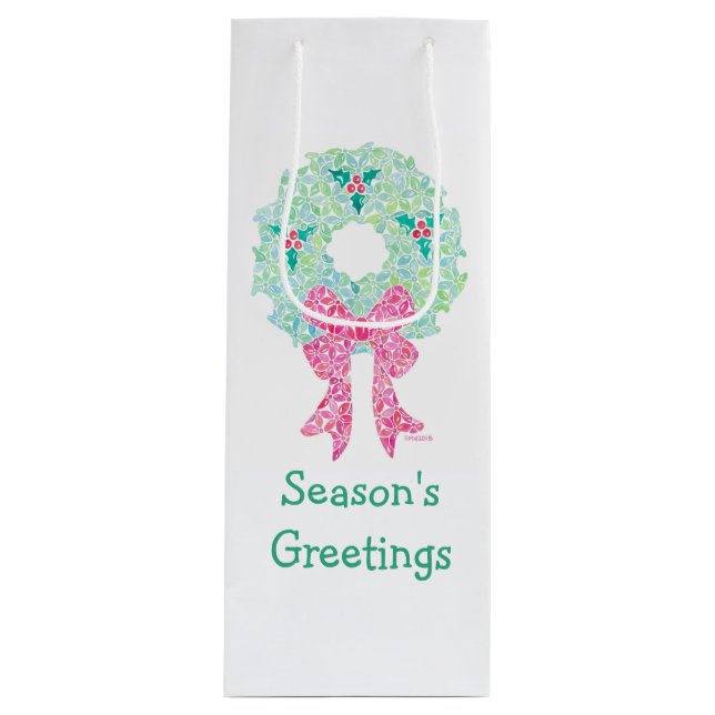 Sacola Para Vinho Saco de Vinho Feriado (Frente)