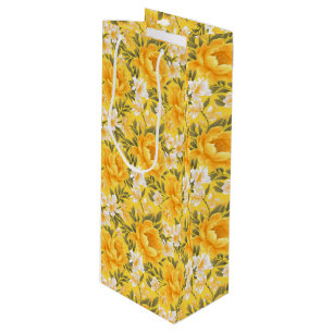 Sacola Para Vinho Saco do Presente de Impressão Floral