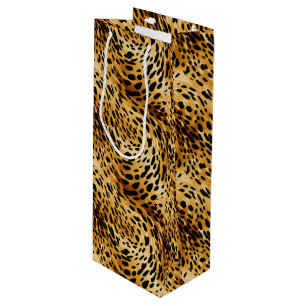 Sacola Para Vinho Saco do Presente de Impressão Leopard