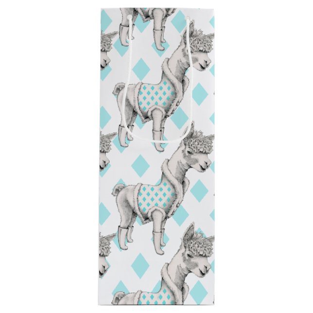 Sacola Para Vinho Saco do Presente de Vinho Alpaca (Frente)