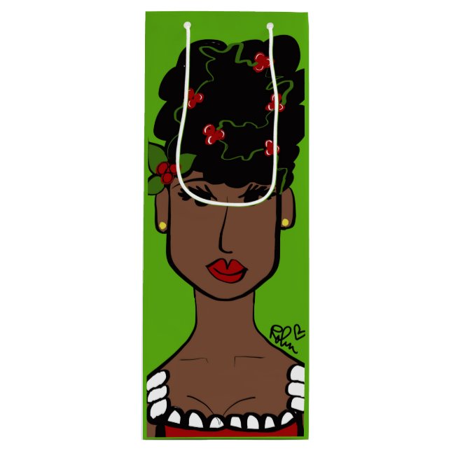 Sacola Para Vinho Saco do Presente de Vinho de Natal Mz (Frente)