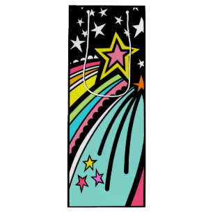 Sacola Para Vinho Saco do Presente do Fireball com Cometa de Estrela
