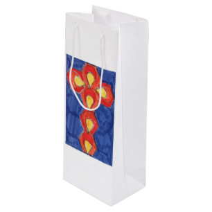 Sacola Para Vinho Saco do presente do vinho Cross Motif