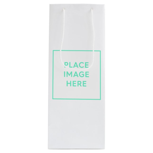 Sacola Para Vinho Saco do Presente - Vinho, Brilhante (Frente)