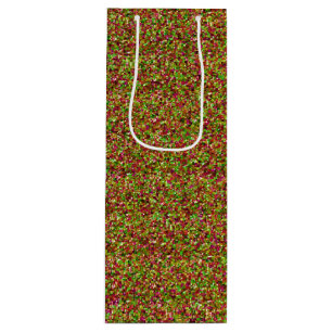 Sacola Para Vinho SACO GIFT GIFT Bedazzled Sparkles-Pink-Green-WINE
