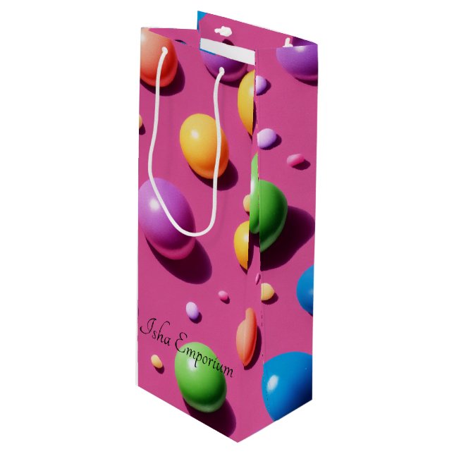 Sacola Para Vinho Saco para presentes de vinho espumante (Frente inclinada)