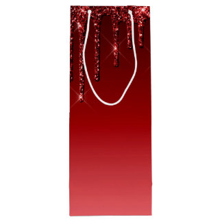 Sacola Para Vinho Sacos de Tota de Vinho Vermelho com brilho de diam