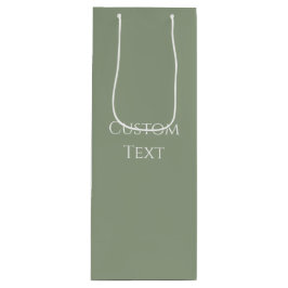 Sacola Para Vinho Sage Green 