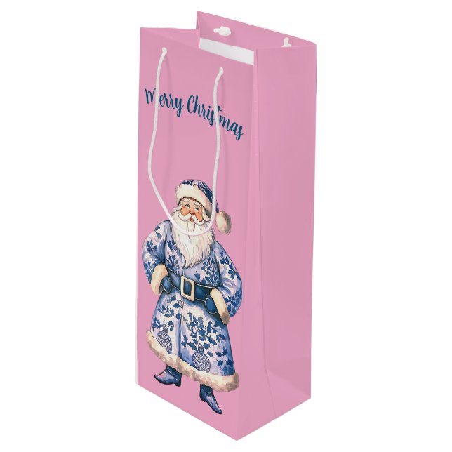 Sacola Para Vinho Santa Wine Gift Bag (Frente inclinada)