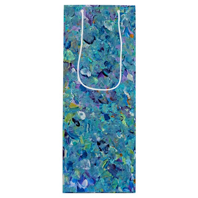 Sacola Para Vinho Santorini Seaglass Wine Gift Bag (Frente)