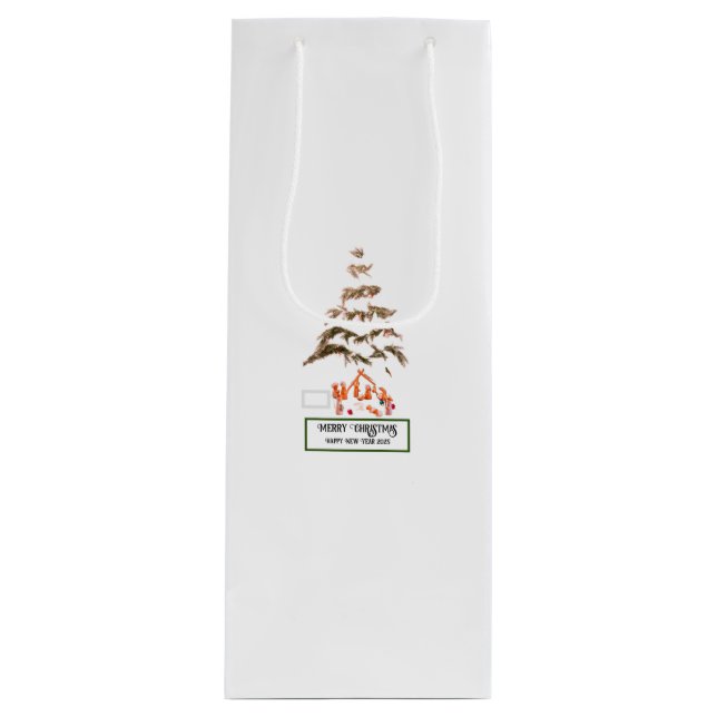 Sacola Para Vinho Saudação dobrada (Frente)