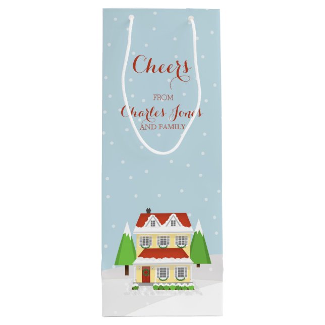 Sacola Para Vinho Saúde de nossa casa para a sua (Verso)