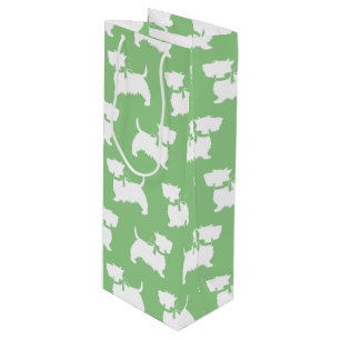 Sacola Para Vinho Scottish Terrier Scotty Dog Puppy Scottie Wine Gif