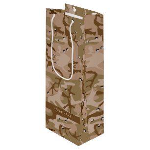 Sacola Para Vinho Seixos de Camuflagem do Deserto, Seu nome, Persona