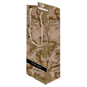 Sacola Para Vinho Seixos de Camuflagem no Deserto, Seu nome, Persona