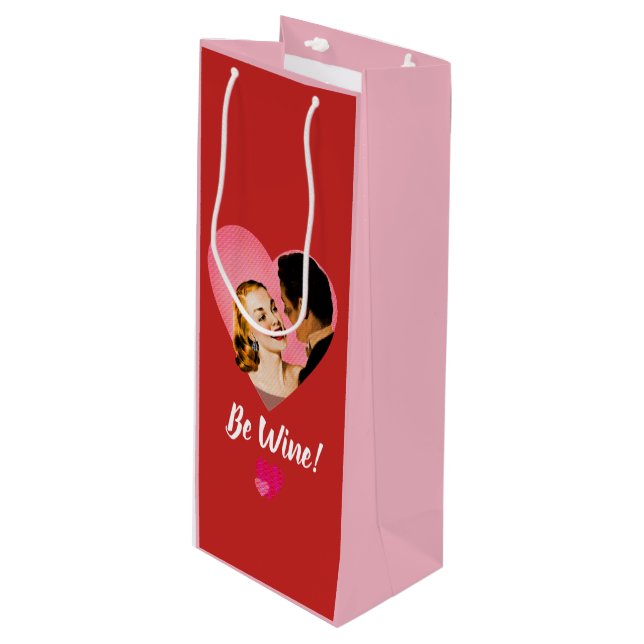 Sacola Para Vinho Seja meu! Seja Vinho! (Frente inclinada)