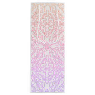 Sacola Para Vinho Série de padrões Mandala Soft Pink Dream