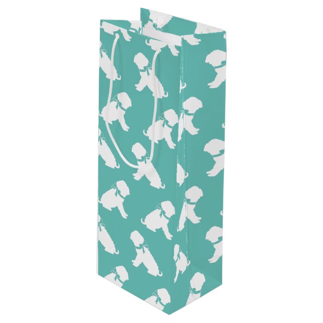 Sacola Para Vinho Shar Pei Dog Puppy (Frente inclinada)