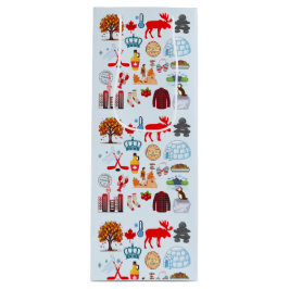 Sacola Para Vinho Símbolos do Canadá