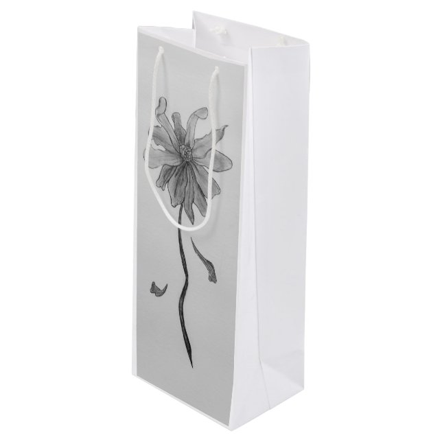 Sacola Para Vinho Simple Daisy (Frente inclinada)