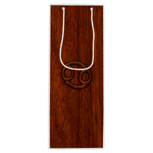 Sacola Para Vinho Sinal de Cancer no Decor do Mahogany