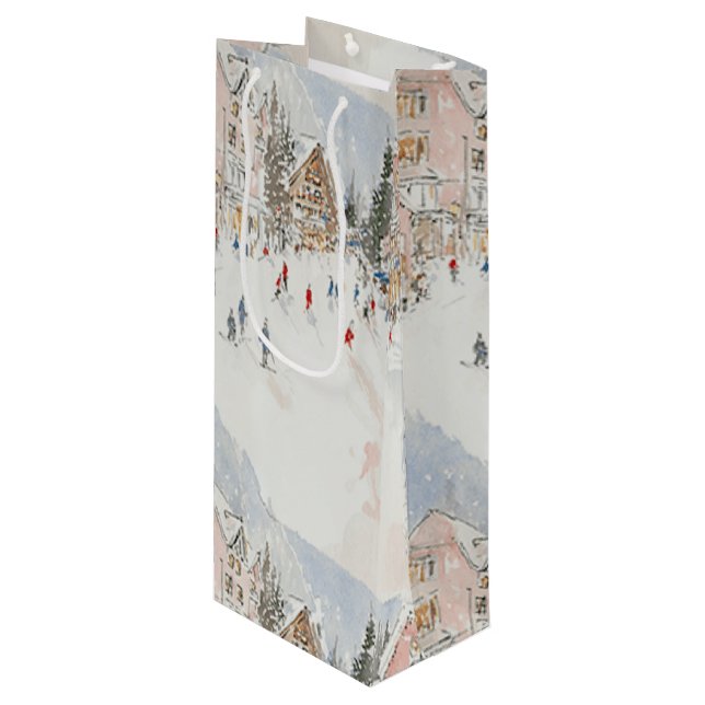 Sacola Para Vinho skiiers 2 (Frente inclinada)