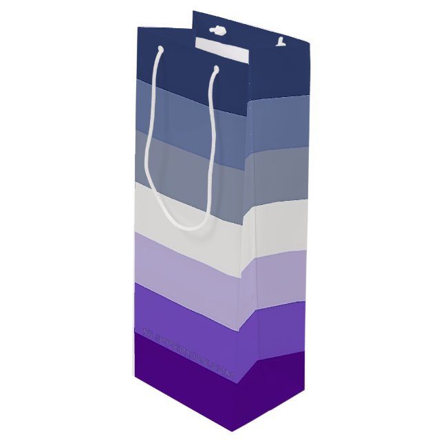 Sacola Para Vinho SlipperyJoe's Butch Lesbian Pride Flag gay (Frente inclinada)