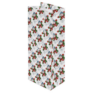 Sacola Para Vinho Snowman